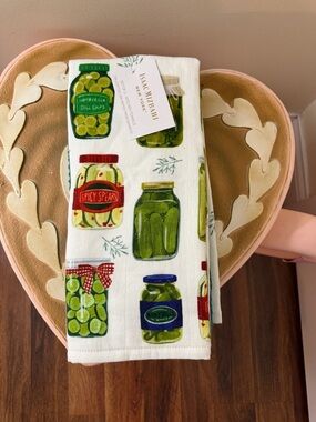 Isaac Mizrahi New York Set of 3 Pickle Kitchen Dish Towels